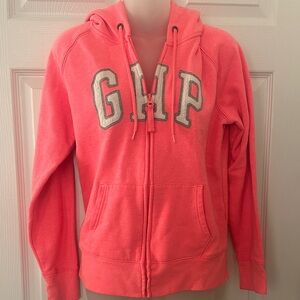 GAP Pink Zip-Up Hoodie size Large. Look at Pics